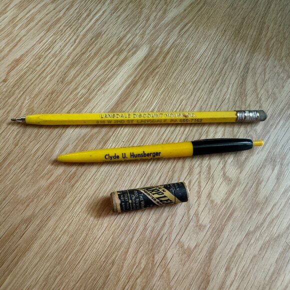 Pen & Pencil Writing Utensil Lot, Assortment of Various Conditions, Ads, Vintage - Picture 6 of 17